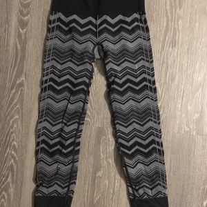 Striped High Waisted Lululemon Yoga Leggings